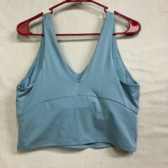 NWT Blogilates Women's Large Cameo Blue Crisscross Active Strappy Back Tank Bra - Picture 11 of 14